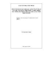 Luận văn Phân tích đánh giá hiệu quả kinh tế kỹ thuật của việc ứng dụng thiết bị bù có điều khiển svc trong hệ thống điện của khu gang thép Thái Nguyên
