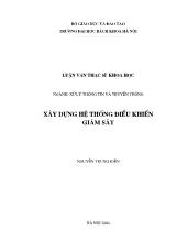 Luận văn Xây dựng hệ thống điều khiển giám sát