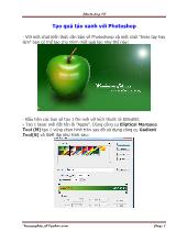 Tài liệu hướng dẫn vẽ trái táo xanh với photoshop