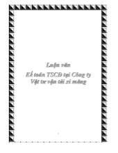 Luận văn Kế toán tài sản cố định tại công ty vận tải xi măng