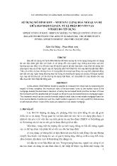 Bài viết Sử dụng mô hình kmv – merton lượng hoá mối quan hệ giữa bảo đảm tài sản, tỷ lệ phân bổ vốn vay với rủi ro tín dụng