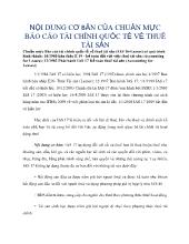 Báo cáo Nội dung cơ bản của báo cáo chuẩn mực tài chính quốc tế về thuê tài sản