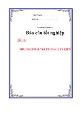 Báo cáo Phương pháp tối ưu hoá đàn kiến