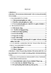 Chuyên đề Mở rộng hoạt động tín dụng đối với doang nghiệp vừa và nhỏ tại NHNo&PTNT Việt Nam chi nhánh Thăng Long”
