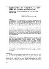 Đề tài Cuộc khủng hoảng tín dụng nhà đất ở mỹ và những kiến nghị đối với Việt Nam