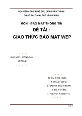 Đề tài Giao thức bảo mật wep