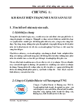Đề tài Phân tích thiết kế hệ thống nhà máy sản xuất