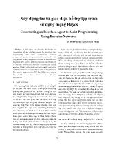 Đề tài Xây dựng tác tửgiao diện hỗtrợlập trình sửdụng mạng Bayes