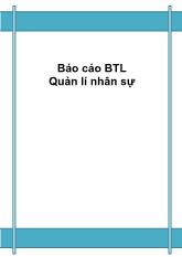 Đồ án Phân tích thiết kế hệ thống Quản lí nhân sự