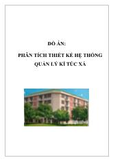 Đồ án : phân tích thiết kế hệ thống quản lý kí túc xá