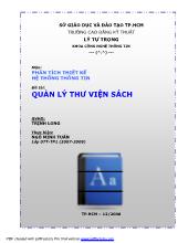 Đồ án Phân tích thiết kế hệ thống Quản lý thư viện sách