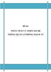 Đồ án Phân tích và thiết kế hệ thống quản lí phòng mạch tư