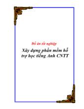 Đồ án Tốt nghiệp Xây dựng phần mềm hỗ trợ học tiếng Anh CNTT