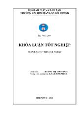 Khóa luận Một số giải pháp nhằm mở rộng thị trường tiêu thụ tại công ty dịch vụ hàng hải Phương Đông