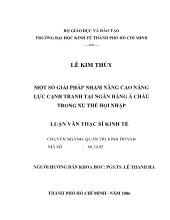 Luận văn Một số giải pháp nhằm nâng cao năng lực cạnh tranh tại ngân hàng á châu trong xu thế hội nhập