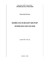 Luận văn Nghiên cứu và đề xuất giải pháp an ninh đầu cuối cho NGN