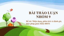 Thảo luận Nhận dạng, phân tích và đánh giá biện pháp giảm thiểu rủi ro tài sản
