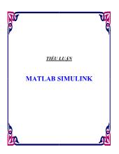 Tiểu luận MATLAB SIMULINK