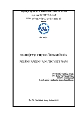 Tiểu luận Nghiệp vụ thị trường mở của ngân hàng nhà nước Việt Nam