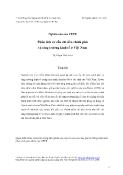 Bài nghiên cứu nâng cao Nghiên cứu của CEPR Phân tích cơ cấu chi tiêu chính phủ và tăng trưởng kinh tế ở Việt Nam