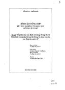 Báo cáo Nghiên cứu xác định nội dung thông tin và hình thức cung cấp thông tin thống kê phục vụ yêu cầu Hợp tác quốc tế