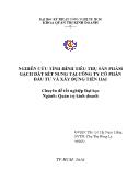 Chuyên đề Nghiên cứu tình hình tiêu thụ sản phẩm gạch đất sét nung tại công ty cổ phần đầu tư và xây dựng Tiền Hải