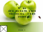 Đề tài Áp dụng ma trận BCG vào chiến lược kinh doanh