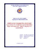 Khóa luận Chiến lược marketing hỗn hợp tại công ty TNHH du lịch thương mại tân đại lục -Thực trạng và giải pháp