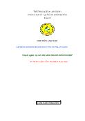 Khóa luận Lập kế hoạch kinh doanh cho công ty phà An Giang