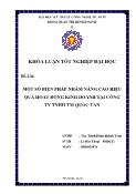 khóa luận Một số biện pháp nhằm nâng cao hiệu quả hoạt động kinh doanh tại công ty TNHH thương mại Quốc Tấn