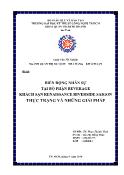 Luận văn Biến động nhân sự tại bộ phận beverage khách sạn renaissance riverside saigon thực trạng và những giải pháp