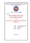 Luận văn Hoàn thiện công tác quản trị nhân sự tại tổng công ty cp đường sông miền nam (sowatco)