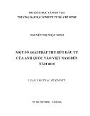 Luận văn Một số giải pháp thu hút đầu tư của anh quốc vào Việt Nam đến năm 2015