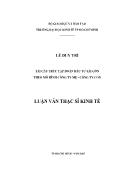 Luận văn Tái cấu trúc tập đoàn đầu tưsài gòn theo mô hình công ty mẹ- Công ty con
