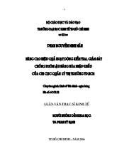 Luận văn Hội nhập kinh tế quốc tế đã trở thành xu thế bao trùm, chi phối toàn bộ quá trình phát triển kinh tế- Xã hội của mỗi quốc gia. Xu thếkhách quan này đã đặt các DN Việt Nam đứng trước những cơhội và thách thức lớn lao. Đểtồn tại và phát triển trong