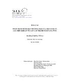Báo cáo Phân tích thâm hụt thương mại của Việt Nam và các điều khoản về cán cân thanh toán của WTO