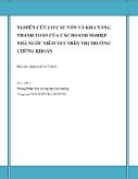 Chuyên đề Nghiên cứu cơ cấu vốn và khả năng thanh toán của các doanh nghiệp nhà nƣớc niêm yết trên thị trƣờng chứng khoán