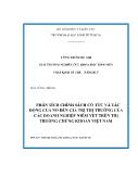 Chuyên đề Phân tích chính sách cổ tức và tác động của bí đến giá trị thị trường của các doanh nghiệp niêm yết trên thị trường chứng khoán Việt Nam