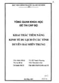 Khai thác tiềm năng kinh tế du lịch ở các tỉnh duyên hải miền Trung
