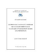 Luận văn Giải pháp nâng cao năng lực cạnh tranh cho các doanh nghiệp sản xuất và xuất khẩu gỗ thành phố Hồ Chí Minh sang thị trường EU
