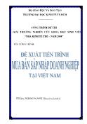 Công trình Đề xuất tiến trình mua bán sát nhập doanh nghiệp tại Việt Nam