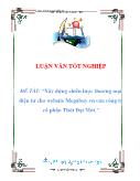 Luận văn Xây dựng chiến lược thương mại điện tử cho website Megabuy.vn của công ty cổ phần Thời Đại Mới