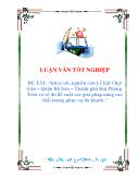 Luận văn Khảo sát, nghiên cứu Lễ hội Chọi trâu – Quận Đ ồSơn – Thành phố Hải Phòng. Trên cơ sở đó đề xuất các giải pháp nâng cao chất lượng phục vụ du khách