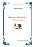 Báo cáo tại Thực tế bệnh viện thống nhất Hồ Chí Minh