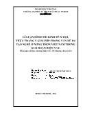 Tiểu luận Lý luận hình thành kinh tế xã hội, thực trạng và giải pháp trong vấn đề đo tạo nghề ở nông thôn Việt Nam trong giai đoạn hiện nay