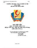 Bài tập lớn Tính toán, thiết kế chiếu sáng sử dụng phần mềm Dialux
