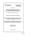Báo cáo Sử dụng hệ thống trường độc tính trong nước, trầm tích và các hệ sinh thái phục hồi
