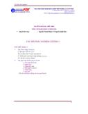 Câu hỏi trắc nghiệm chương 3 môn xử lý âm thanh và hình ảnh