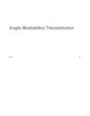 Đề tài Tìm hiểu về Angle Modulation Transmission