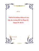 Đồ án Thiết kế hệ thống chống sét trực tiếp cho trường đại học sư phạm kỹ thuật thành phố Hồ Chí Minh